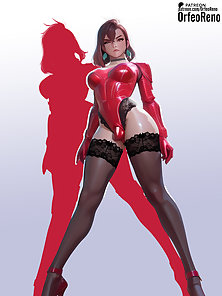 Meet Secret Agent Andorra - Futanari superhero slut is railed in her ass
