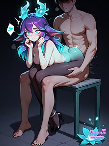 Sexy forest nymph gets banged from behind