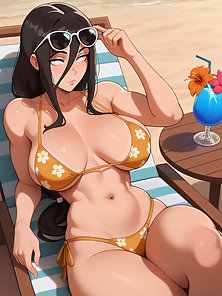 Busty big assed Hanabi gets fucked in hot tub by Naruto