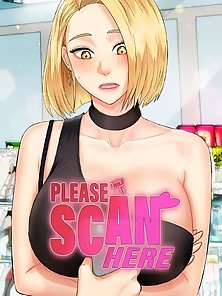 Please Scan Here - Busty virgin employee has hot hentai public sex in back of store