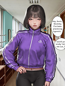 Hypno JK - Bitchy asian schoolgirl is hypnotized and fucked at school - mind control comics