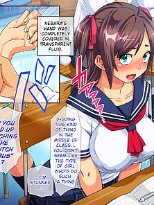 Busty cute schoolgirl gets her bald pussy slammed in the back of the classroom - sex comics