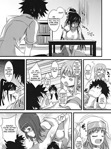 Amakusa Moyou na 1% - Busty virgin gives a hentai blowjob and boobjob