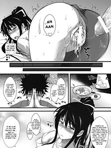 Amakusa Moyou na 1% - Busty virgin gives a hentai blowjob and boobjob