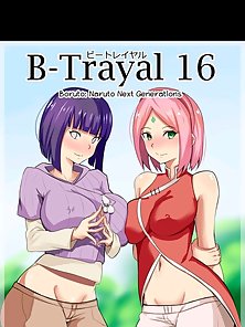 B-Trayal 16 - Hinata and Sakura deepthroat the Raikage's dick while their husbands are out