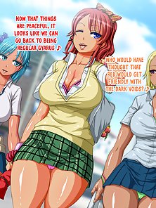 Busty hentai schoolgirls are turned into horny dick slaves who need cock daily - curvy comics