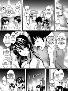 Amakusa Moyou na 5 - Huge titty manga slut has sex in coed public bath