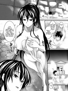 Amakusa Moyou na 5 - Huge titty manga slut has sex in coed public bath