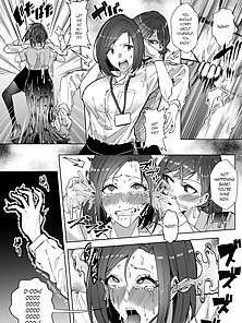 Slime takes over busty hot girls and turns them into horny lesbians - hentai doujinshi