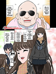 Netorare Old Man - Pervy old guy fucks a hentai schoolgirl till she is his bdsm slave