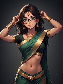 Sarah the sexy indian princess shows off her stunning curves