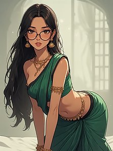 Sarah the sexy indian princess shows off her stunning curves