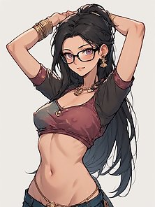 Sarah the sexy indian princess shows off her stunning curves