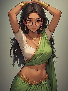 Sarah the sexy indian princess shows off her stunning curves