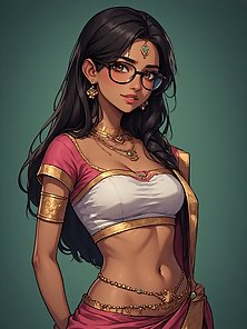 Sarah the sexy indian princess shows off her stunning curves