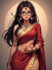 Sarah the sexy indian princess shows off her stunning curves