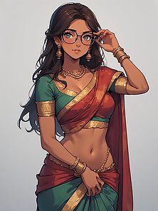 Sarah the sexy indian princess shows off her stunning curves