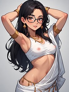 Sarah the sexy indian princess shows off her stunning curves