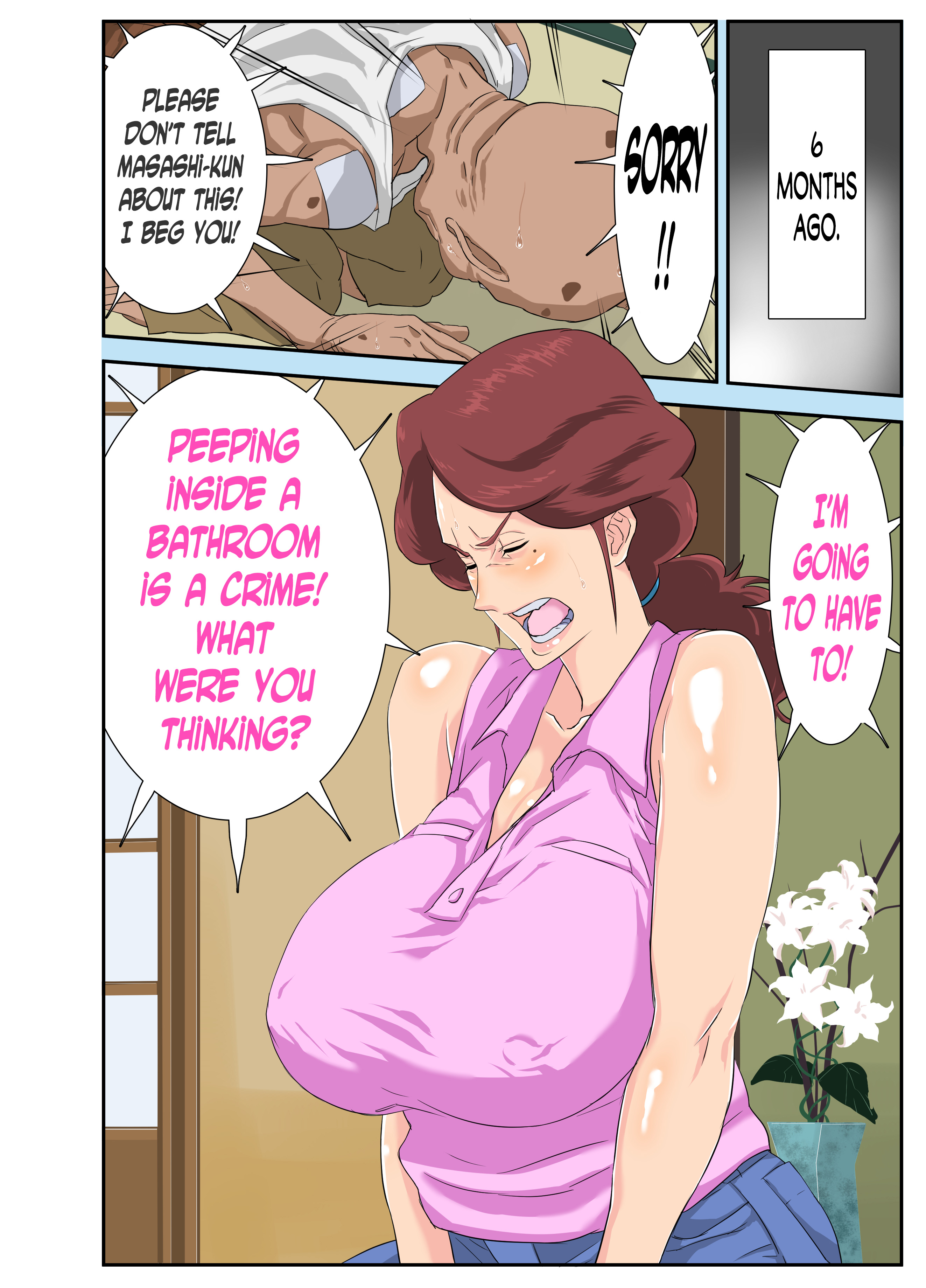 Dirty old man fucks his busty daughter while her husband sleeps - sex comics photo