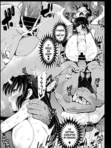 Demon slayer shinobi Kouchou gets creampied by demons with big dicks