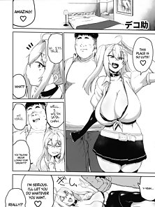 Huge titty blonde bimbo fucks all the virgins - busty hentai comics