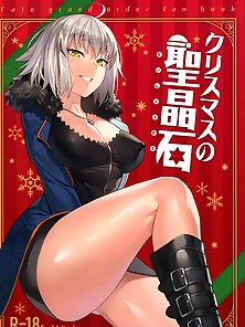 Christmas no Seishouseki - Sexy servant gets her bald pussy repeatedly creampied