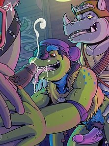Gay Bebop and Rocksteady have dirty sex