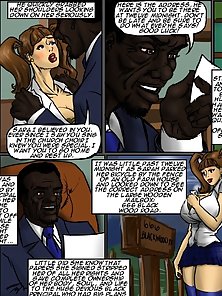 Busty white virgin is fucked by two black cops with huge black dicks
