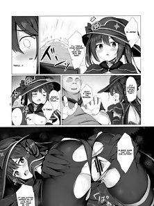 Mona from Genshin Impact gets fucked in tight pussy by old man - hentai comics