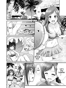 Ball of Fall - Sexy idol girls have an orgy on island - hentai manga