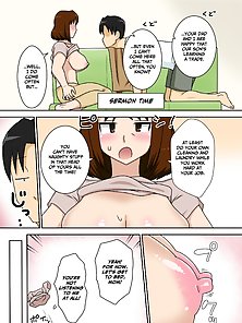 That's Why I Just Do My Work with Mom - Busty hentai milf creampied by lusty son