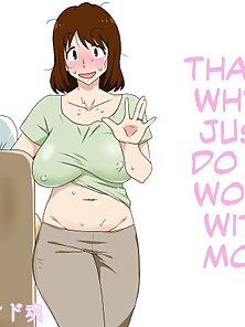 That's Why I Just Do My Work with Mom - Busty hentai milf creampied by lusty son