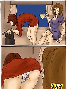 Train passenger gets ass fucked by shemale and jizzed on - shemale comics