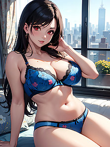 Sexy anime girls with huge tits and ass - curvy babes compilation