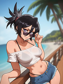 Rukia from Bleach gets fucked in her big round ass