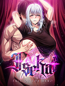 Isekai Fall of the Hero - Another world hero fucks the huge titty warrior hentai elves