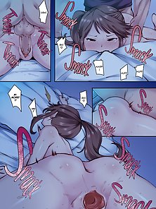 Home Alone Romp with my Friend - Teen lovers have hot hentai sex while parents are away