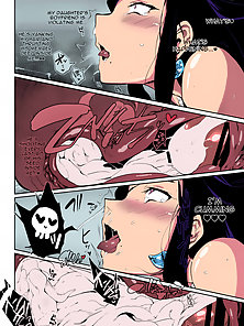 Demon Slayer Mother - Busty hentai milf fucks her daughter's boyfriend to see if he is worthy