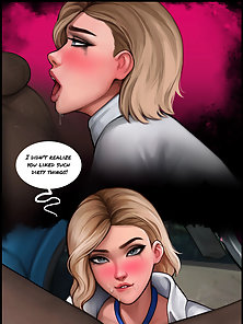 Do You Like Your Gift - Gwen Stacy anal rides Miles Morales' BBC in restaurant