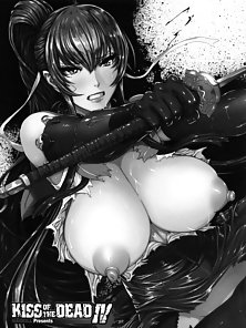 Kiss of the Dead 4 - Busty warrior girl gets fucked outside on the hood of car - busty comics