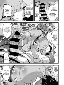 hentai comics - Curvy succubus rides an old man's cock and sucks out his jizz