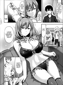 Busty anime slut gets gangbanged at party - busty sex comics