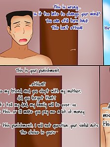 Dirty son wears a mask and fucks his huge titty mom in the ass - taboo comics