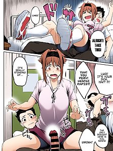 Dendenden Bu - Ass crazed hentai pervert can't contain his lust looking at curvy teen's camel toe