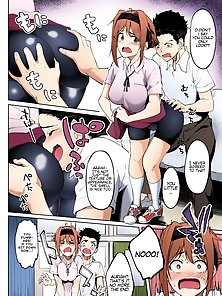 Dendenden Bu - Ass crazed hentai pervert can't contain his lust looking at curvy teen's camel toe