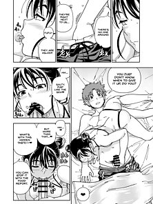 Honey Blonde: Himawari - Two couples have hentai anal sex on the beach