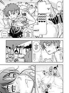 Honey Blonde: Himawari - Two couples have hentai anal sex on the beach