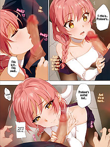 Tokimeki Nioi - Idol is turned on by producer's scent and fucks him in the hentai bathroom