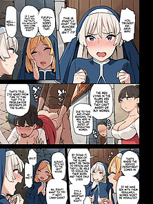 Let’s Visit The Service Department! - Busty hentai nun fucks dirty cocks in the slums