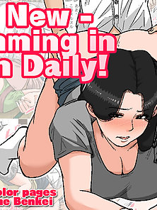 Cumming in Mom Daily! - Cuvy hentai milf satisfies oversexed son